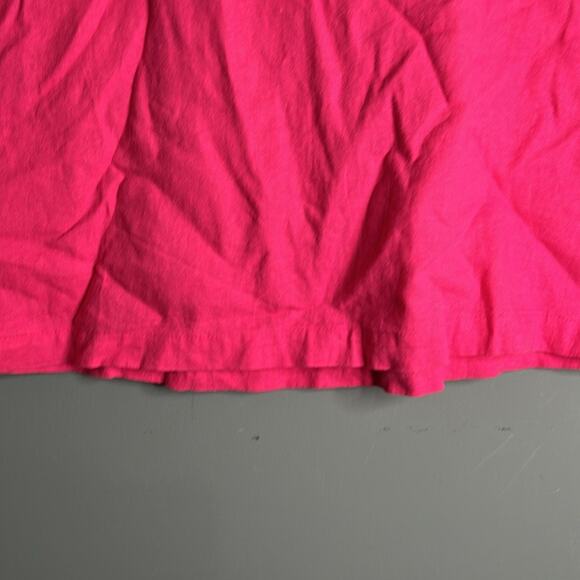 Old Navy Pink Mini Linen Skirt With Side Zipper Size Medium - Picture 3 of 7